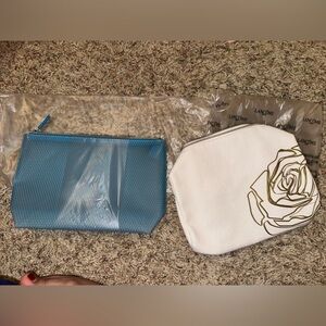 2 piece cosmetic bag purse bundle